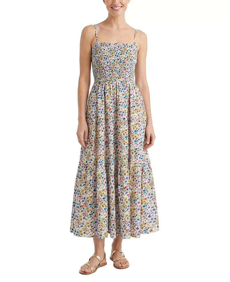 Change of Scenery Kristen Printed Tiered Midi Dress