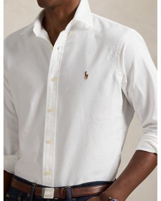 Classic Fit Long Sleeve Cotton Oxford Button Down Shirt