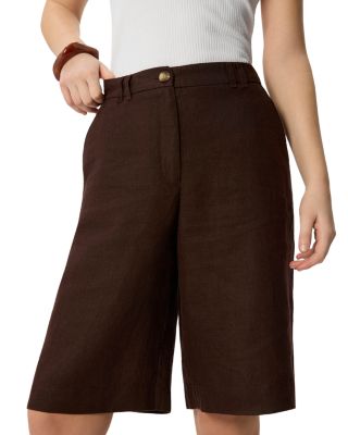 Linen Bermuda Shorts