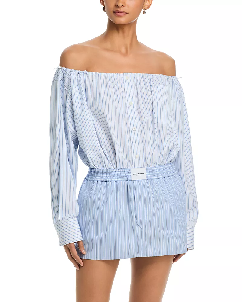 alexanderwang Off the Shoulder Mini Dress