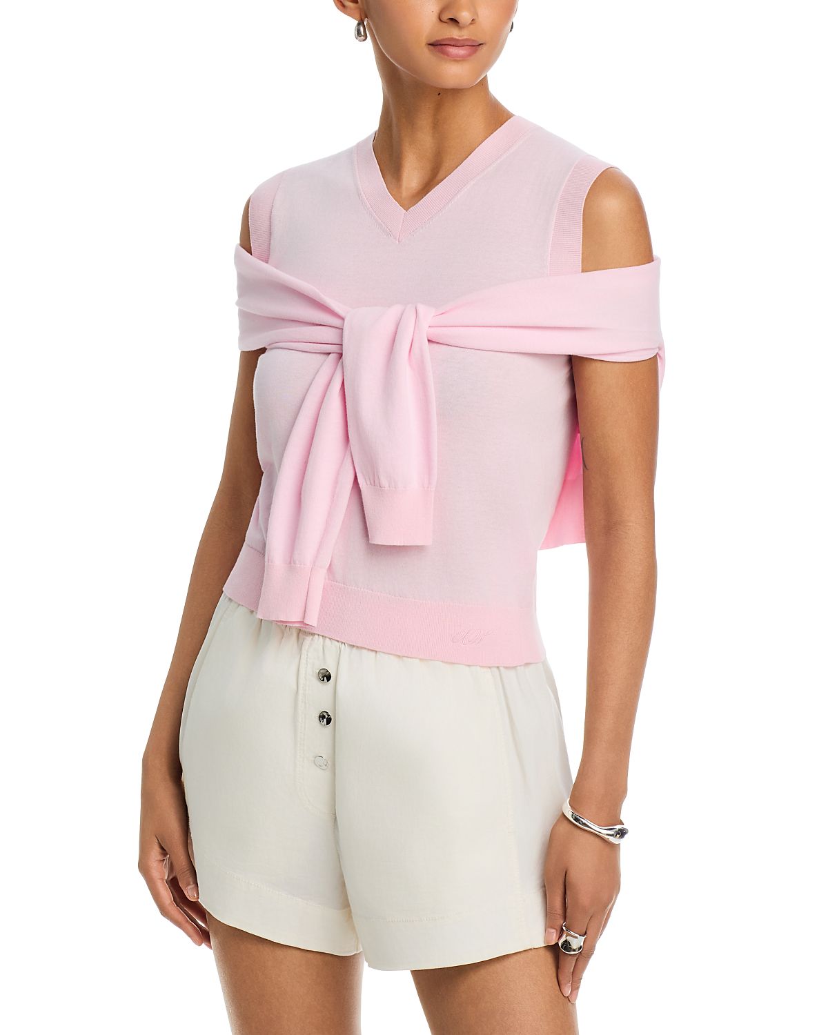 alexanderwang Layered Look Cardigan & Tank Top