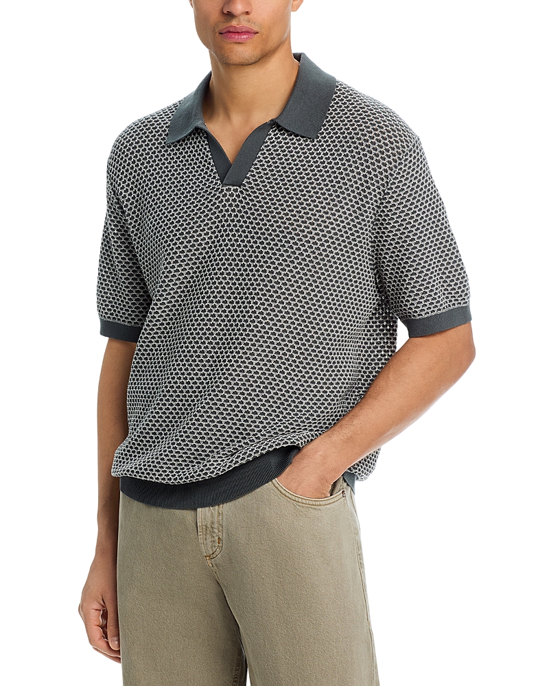 Madewell July Summer Stitch Johnny Collar Polo