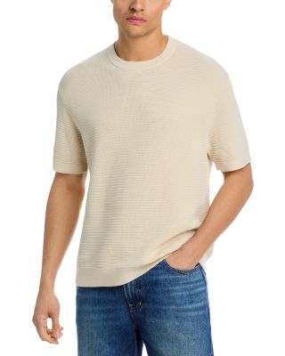 Textured Cotton Short Sleeve Tee