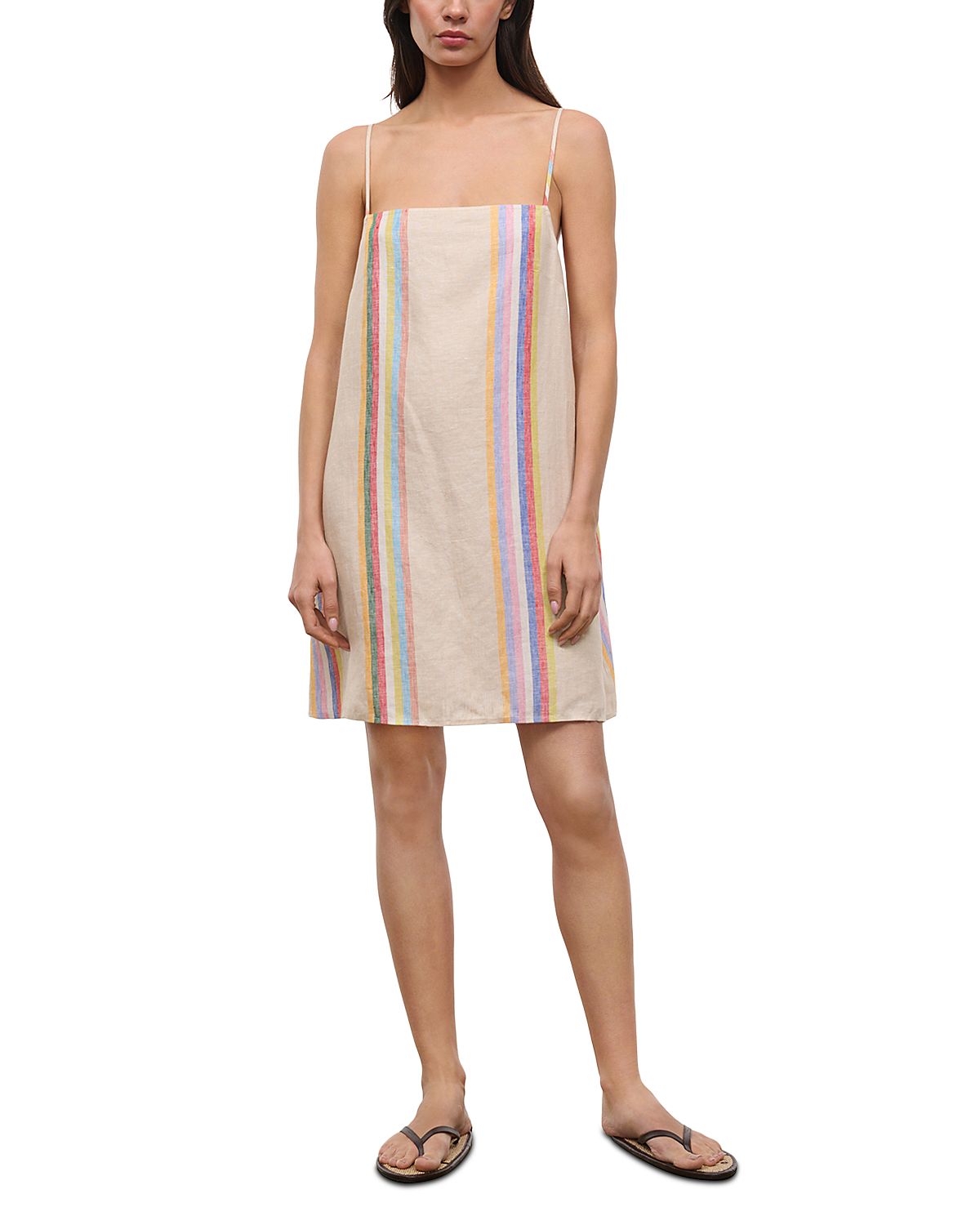 Staud Laura Linen Mini Dress