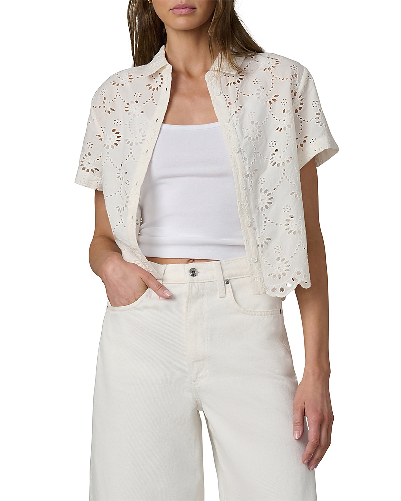 Joe's Jeans The Eyelet Short Sleeve Shirt
