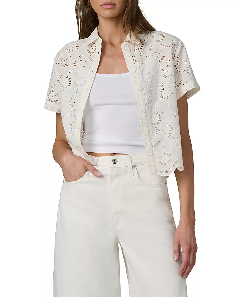 Joe's Jeans The Eyelet Short Sleeve Shirt