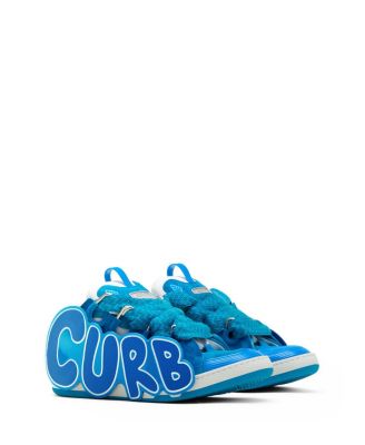  Unisex Curb Patch Sneakers In Leather