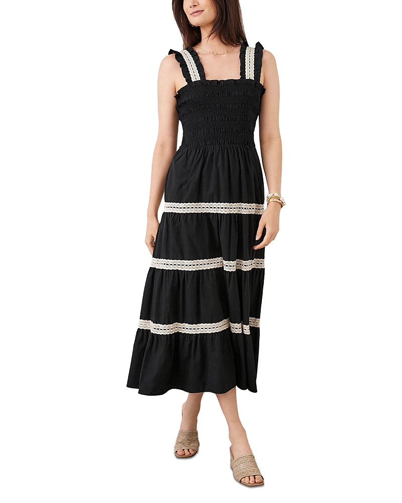 Karen Kane Sleeveless Tiered Midi Dress