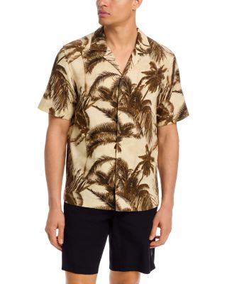 Cotton & Linen Blend Short Sleeve Shirt