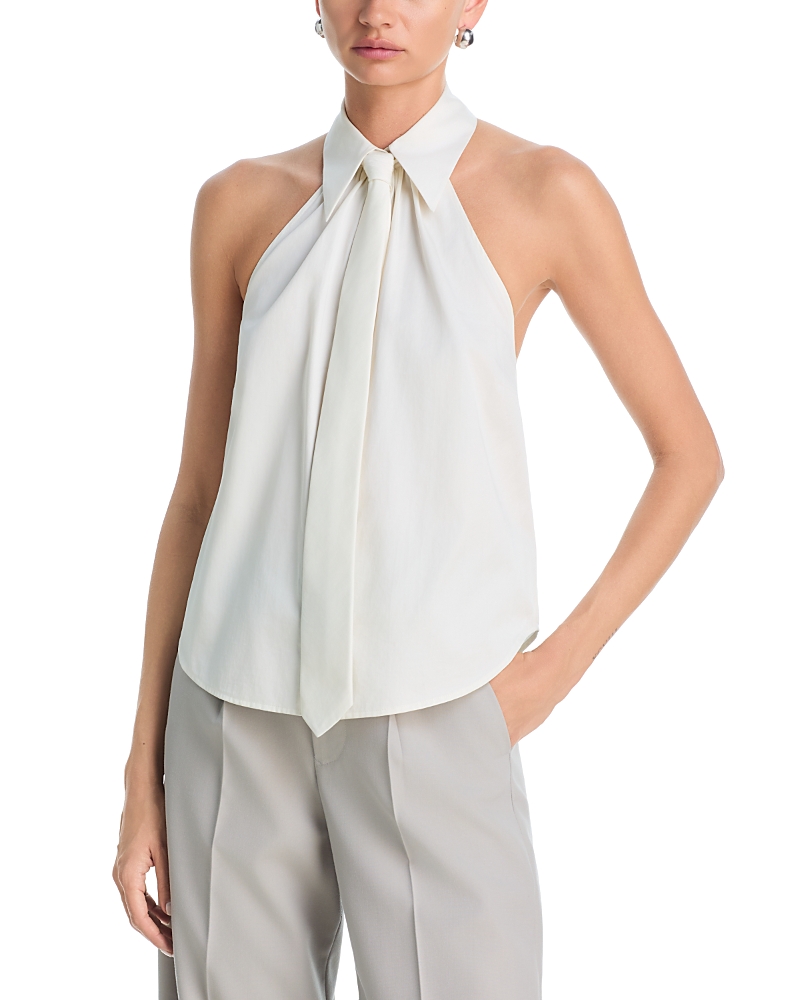 L'Agence Wren Necktie Halter Top