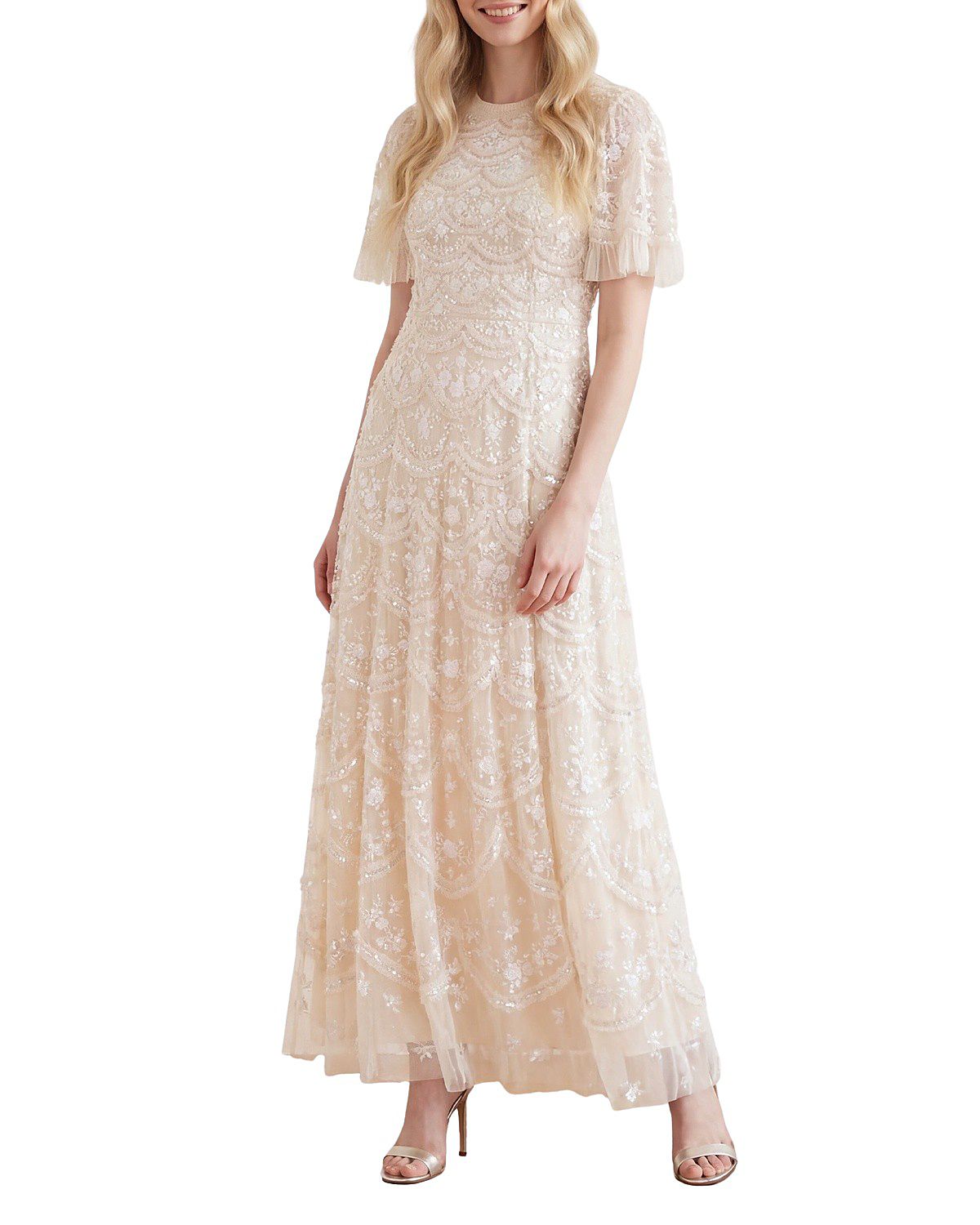 Needle & Thread Lily Bloom Embroidered Maxi Dress