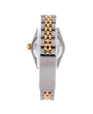  Oyster Perpetual Datejust Automatic Watch in Stainless Steel and Gold with Diamond Markers 26mm