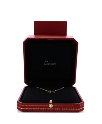  2 Diamonds Love Pendant Necklace 18K Gold and Diamonds, 16"