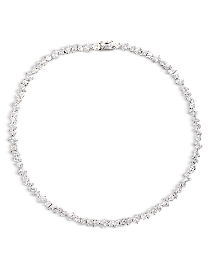 Shashi Pear Tennis Necklace, 16