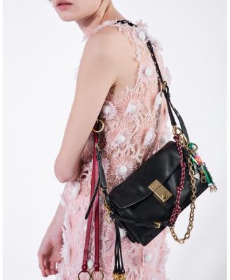  Soft Sound Small Leather Shoulder Bag With Charms