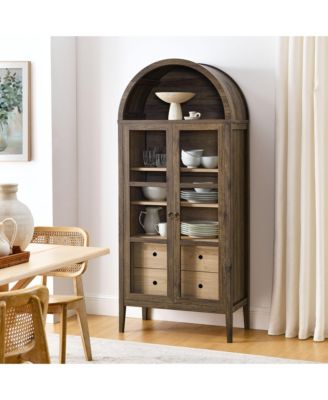  Nolan Tall Arched Storage Display Cabinet