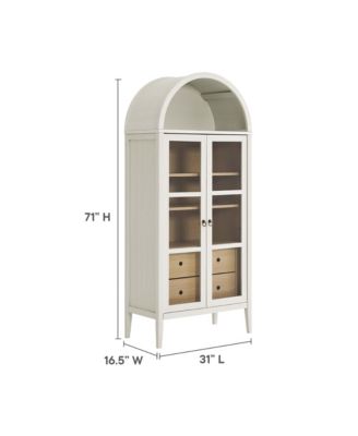  Nolan Tall Arched Storage Display Cabinet