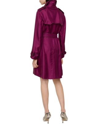 Long Silk Foxfield Trench Coat