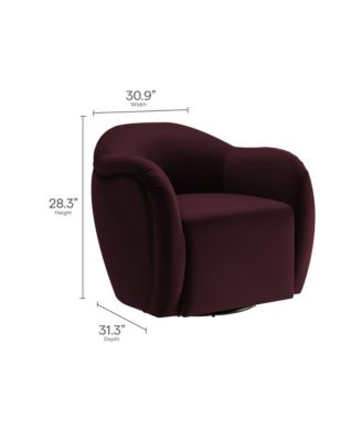 Compose Performance Velvet Swivel Armchair