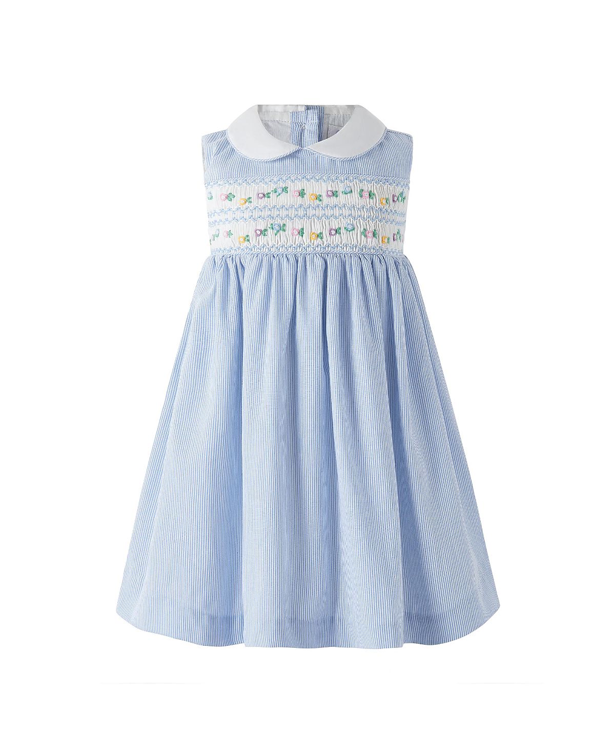 Rachel Riley Girls' Stripe Smocked Dress and Bloomers - Baby