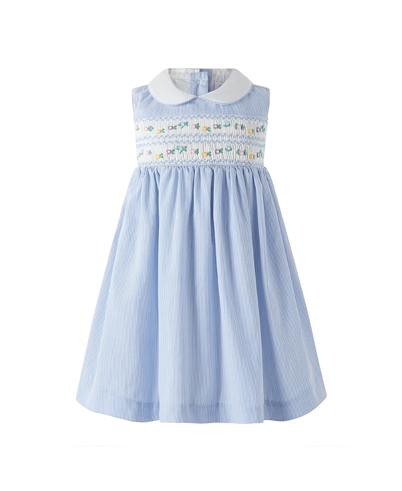 Rachel Riley Girls' Stripe Smocked Dress and Bloomers - Baby