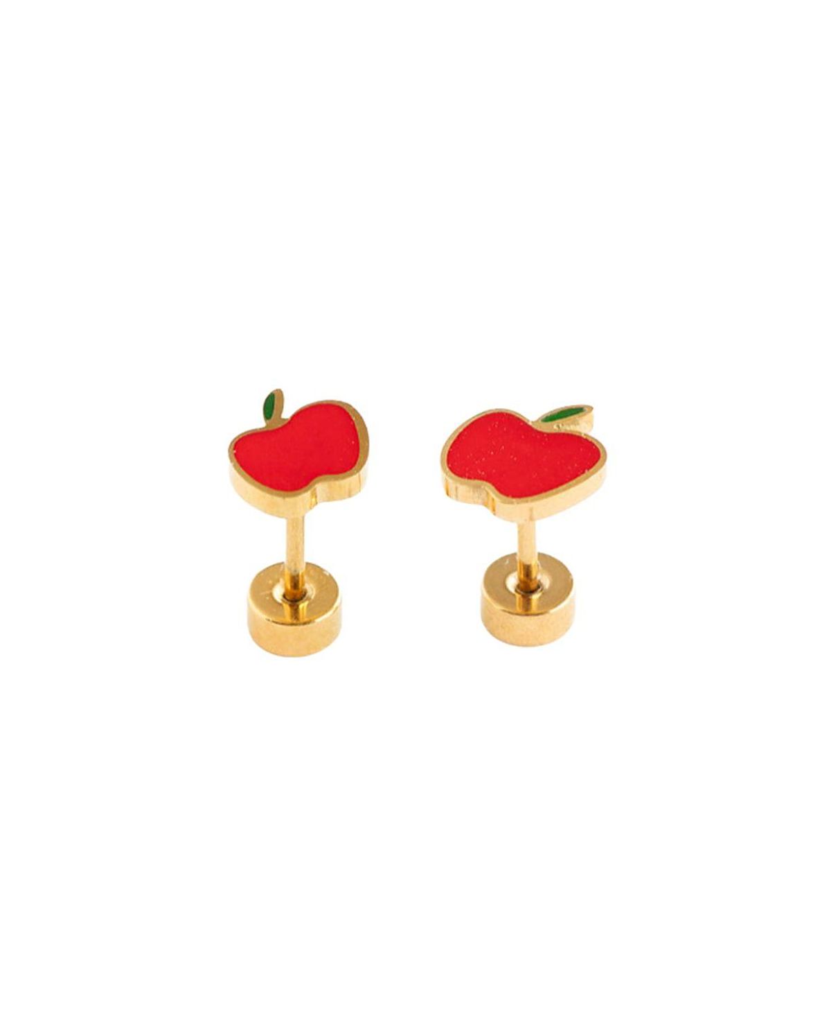 Pip Pop Girls' Apple Stud Earring