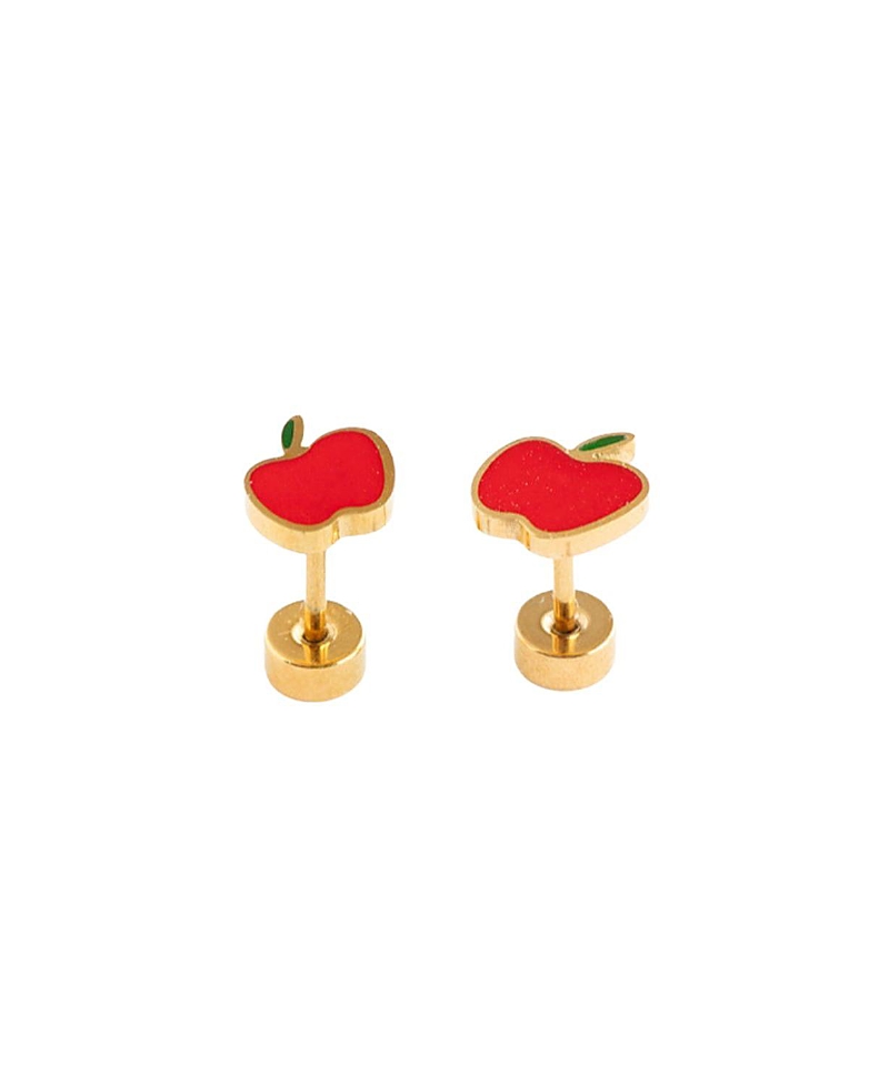 Pip Pop Girls' Apple Stud Earring