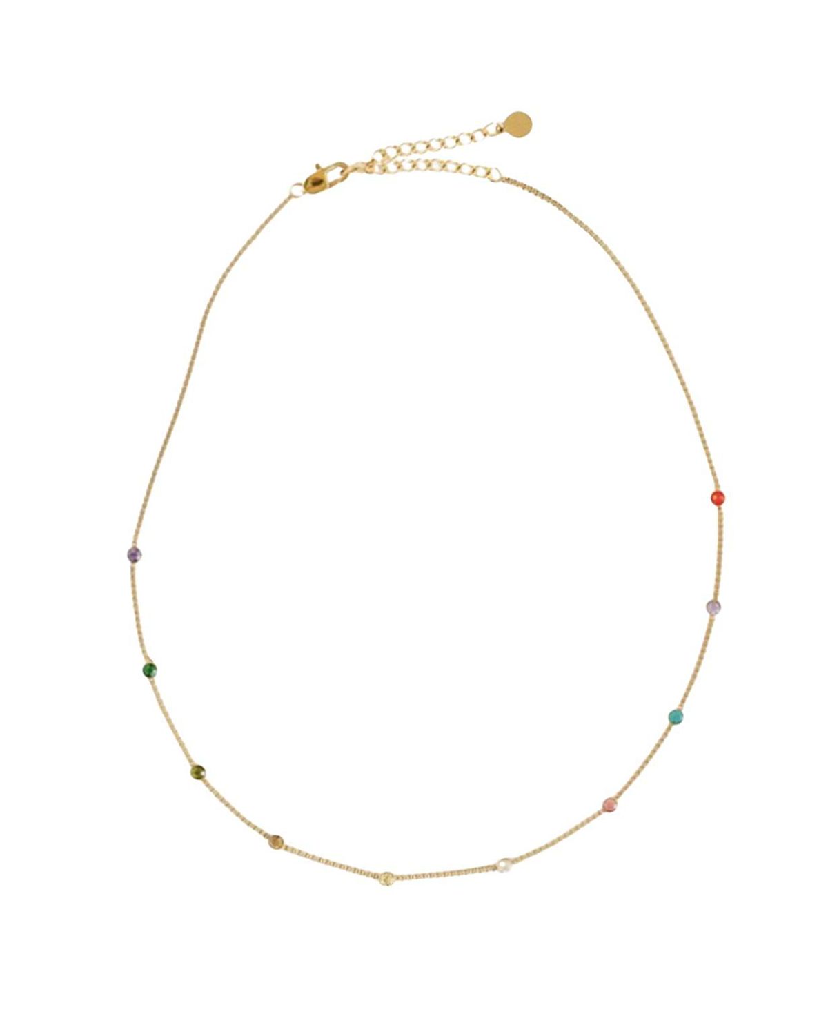 Pip Pop Girls' Rainbow Gem Necklace