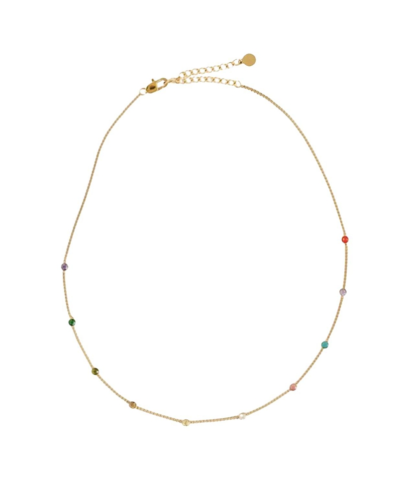 Pip Pop Girls' Rainbow Gem Necklace