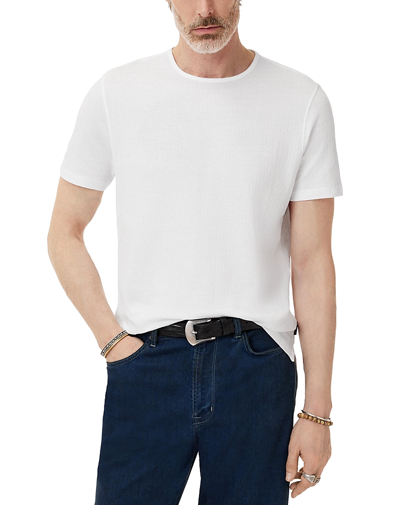 John Varvatos Stanley Short Sleeve Crewneck Tee in Broken Stitch