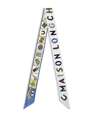 Game Silk Skinny Scarf