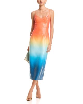 tea length cocktail dresses Tarik Ediz 96019 - Tea-Length Tulle + Embroidery A-Line Dress main image 1