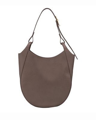 Le Foulonn&eacute; Large Leather Hobo Bag