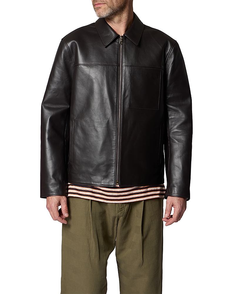 Paul Smith Casual Fit Leather Jacket