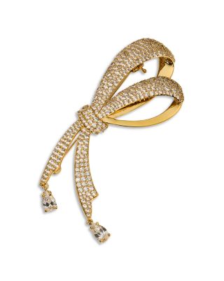 Eros Pav&eacute; Half Bow Pin
