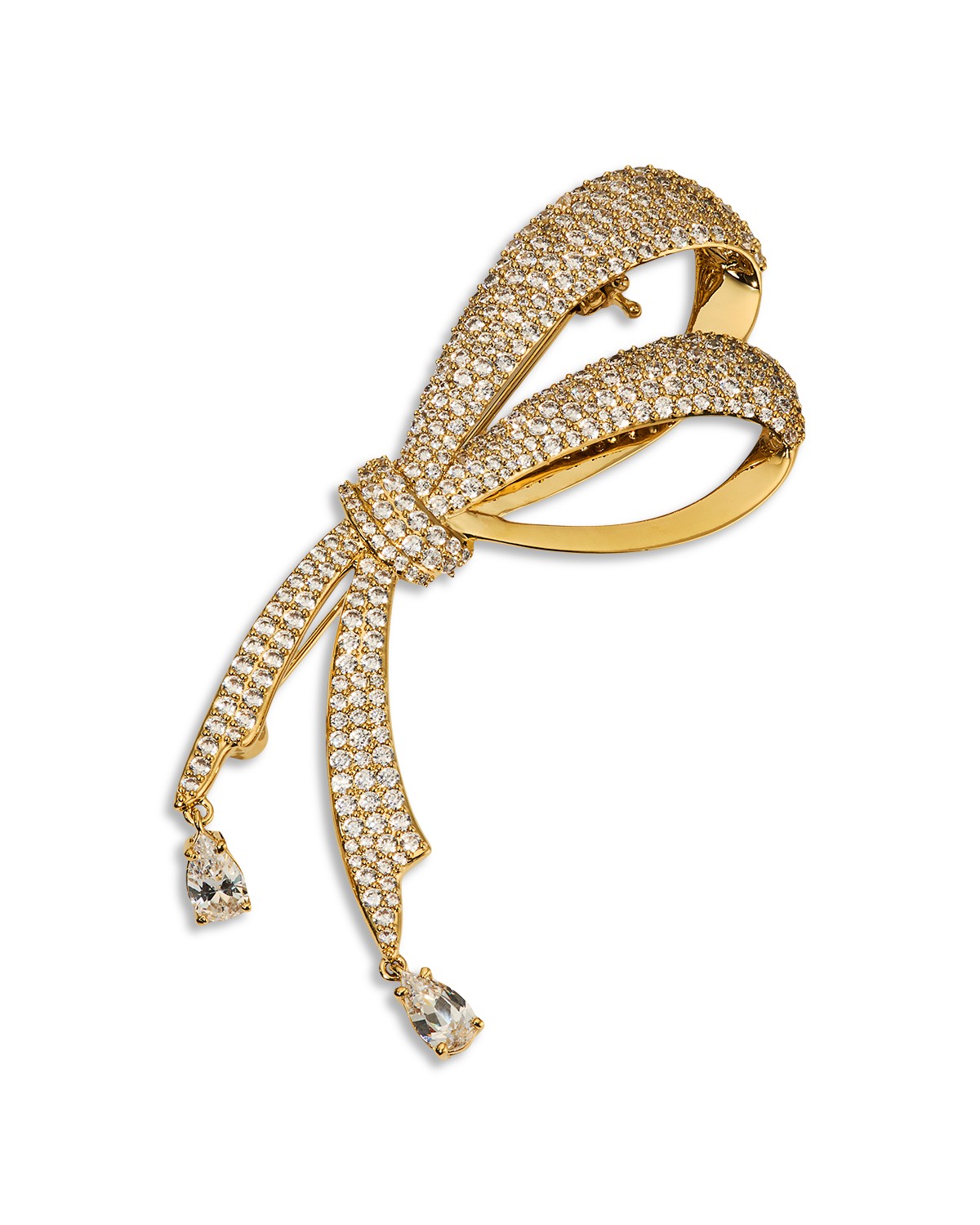 Eros Pav&eacute; Half Bow Pin