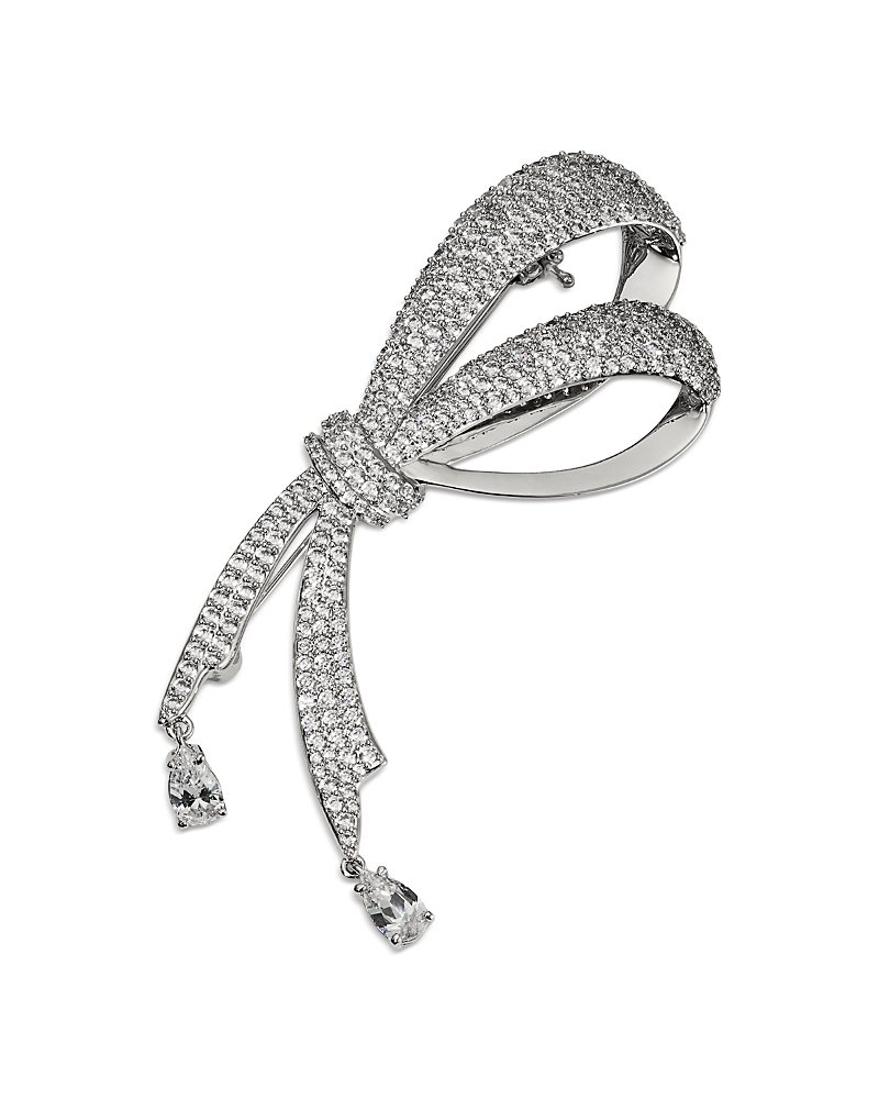Nadri Eros Pave Half Bow Pin
