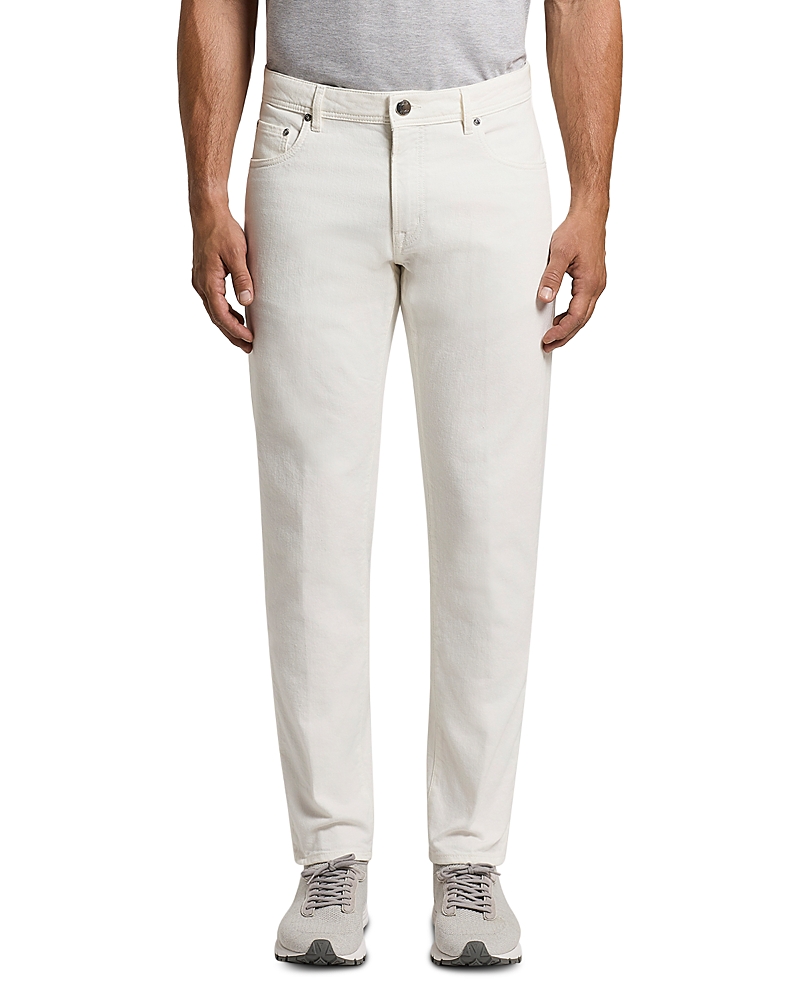 Peserico Slim Fit Jeans in Solar White