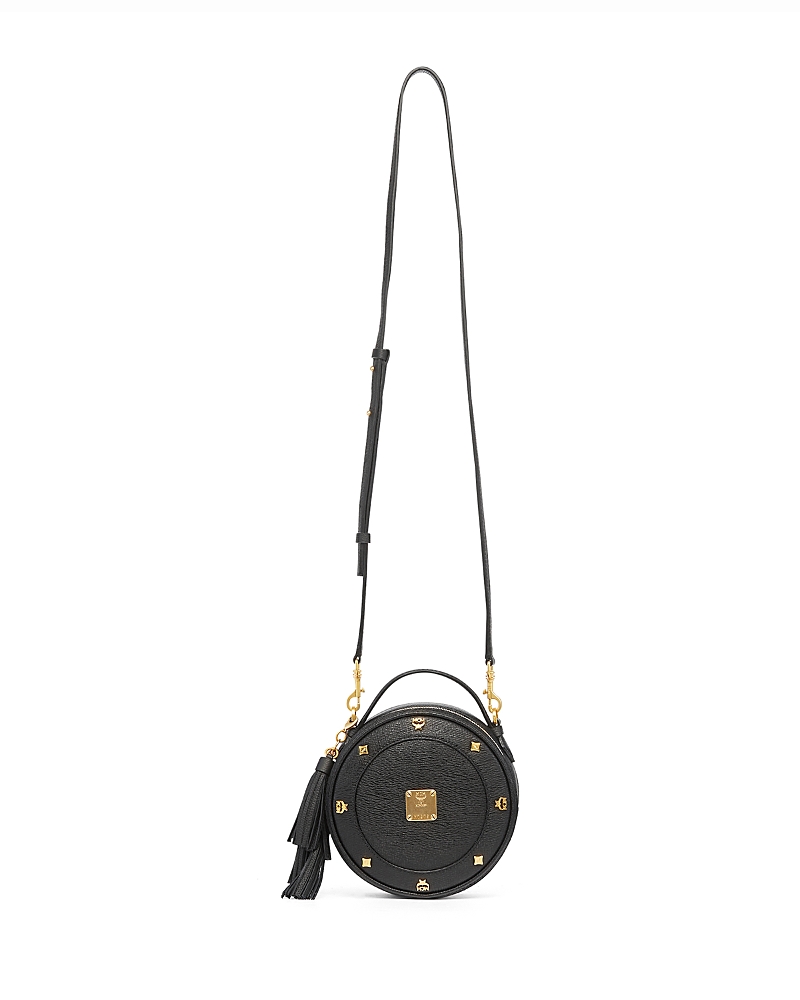 Mcm Pina Small Studded Leather Crossbody