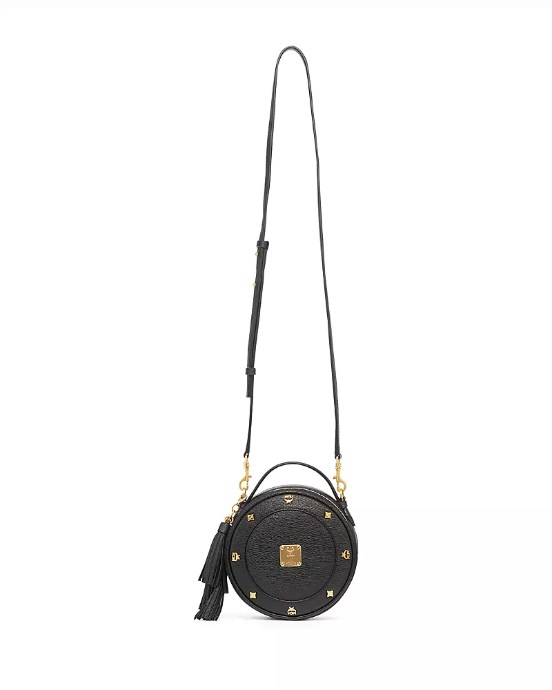 Mcm Pina Small Studded Leather Crossbody