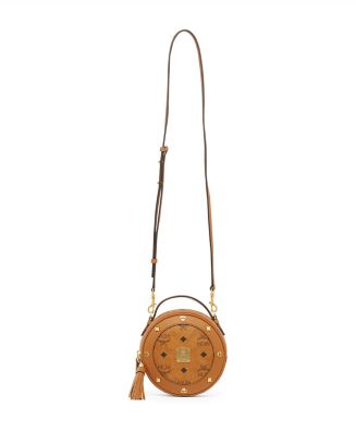 MCM Pina Small Visetos Leather Crossbody | Bloomingdale's Handbags