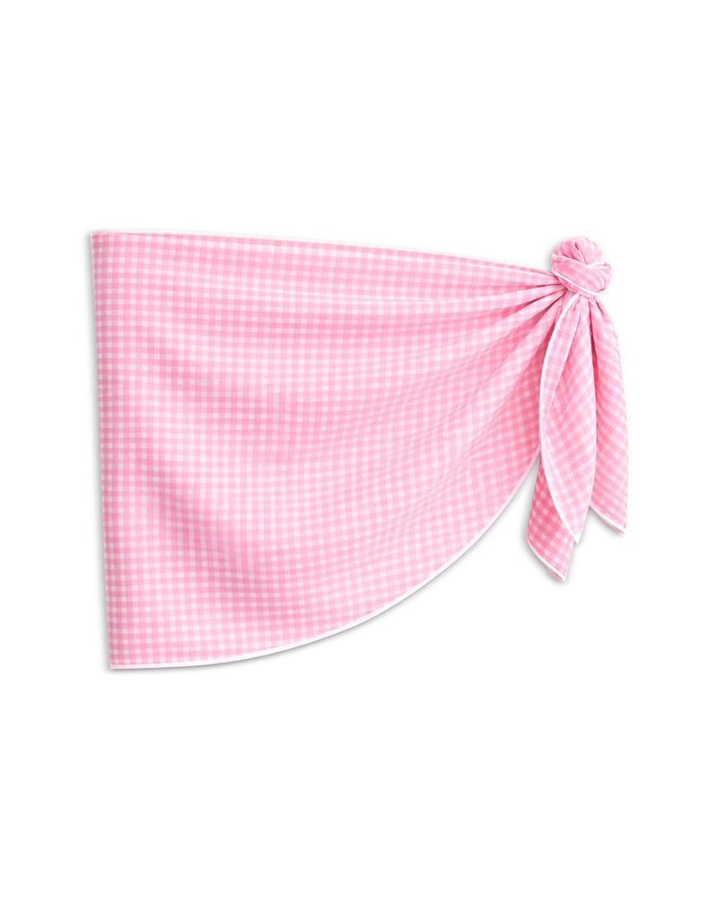 KatieJnyc Girls' Tween Gingham Sarong - Big Kid
