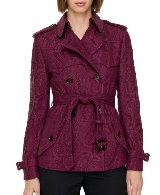 Short Paisley Lace Foxfield Trench Coat