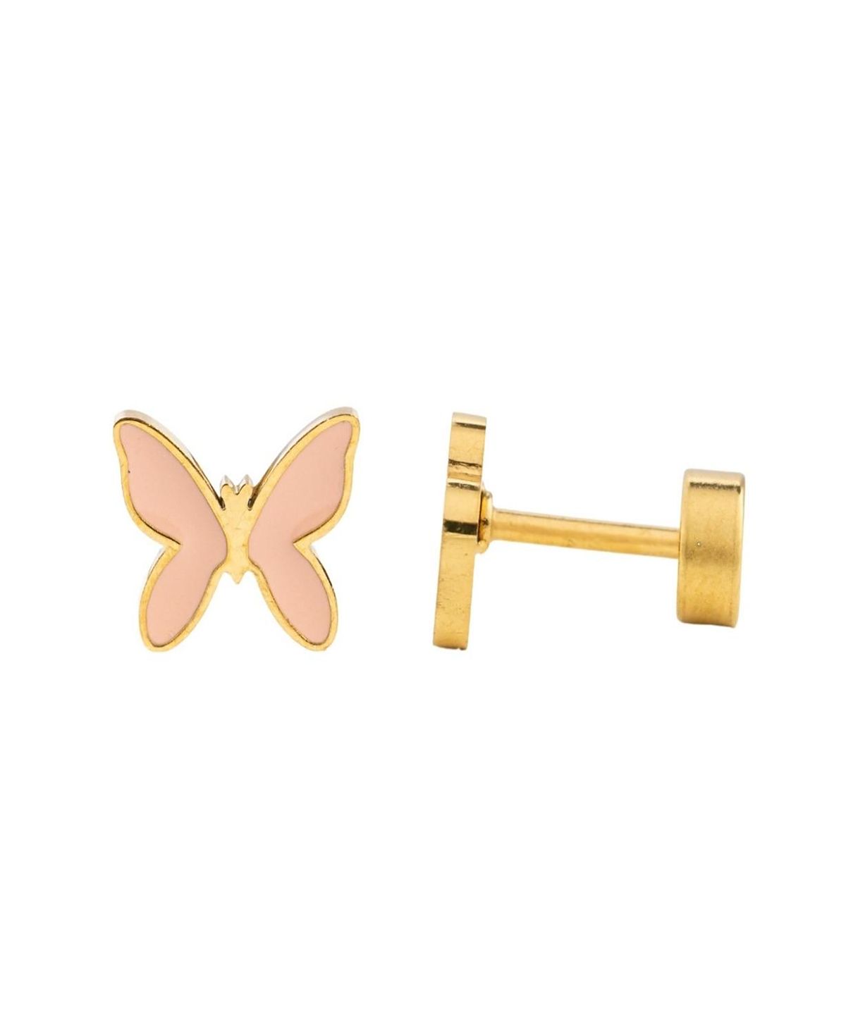 Pip Pop Girls' Enamel Butterfly Earring