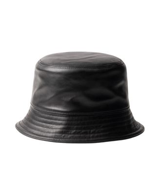 Nappa Leather Bucket Hat