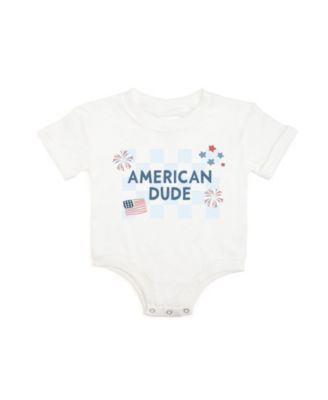 Boys' American Dude Short Sleeve Romper - Baby