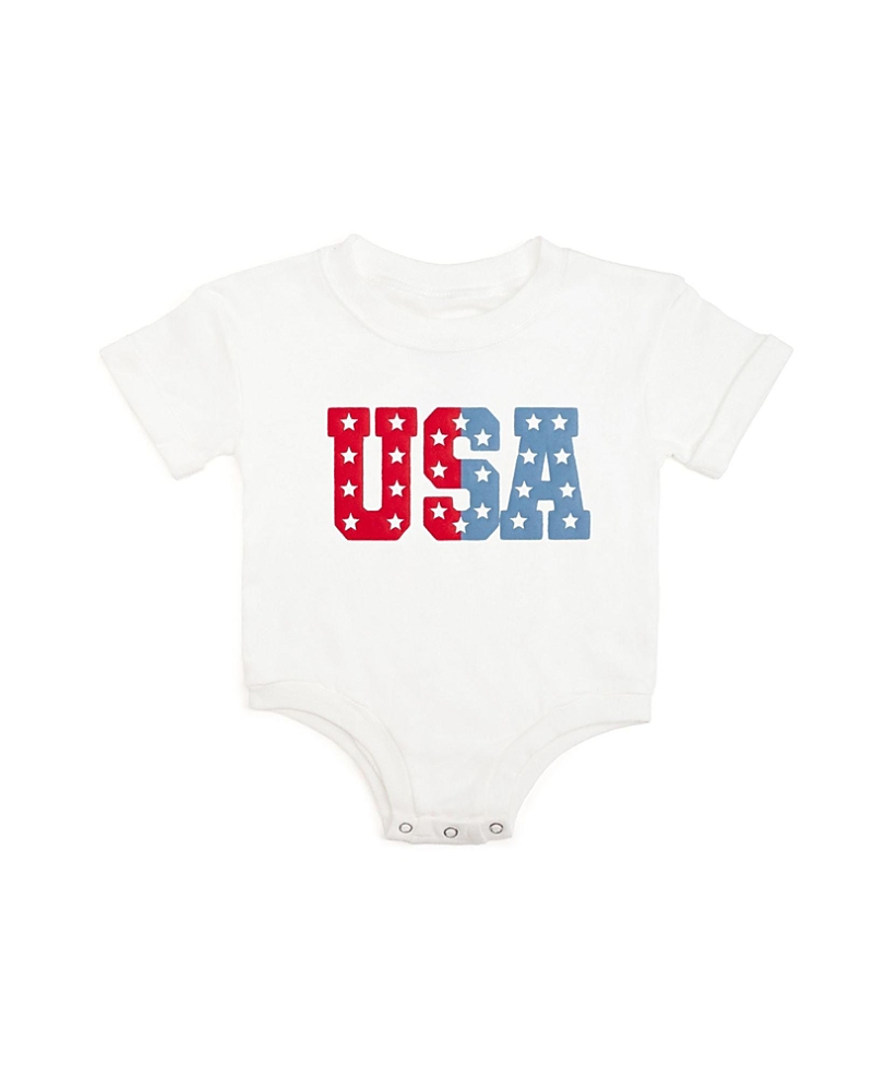 Sweet Wink Boys' Usa Puff Ink Short Sleeve Romper - Baby