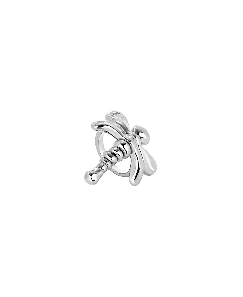 UNOde50 Sterling Silver Plated Dragonfly Ring