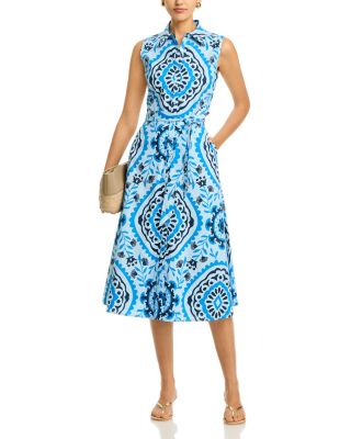 3/4 sleeve fit and flare cocktail dress Karen Kane Three Quarter Sleeve Jersey Dress - Navy main image 1