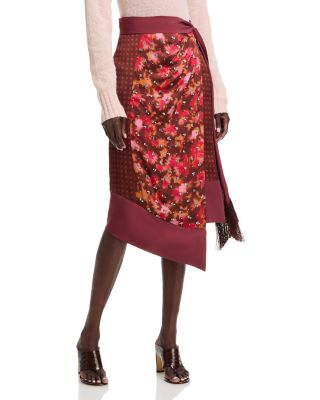 Desert Flower Draped Wrap Skirt